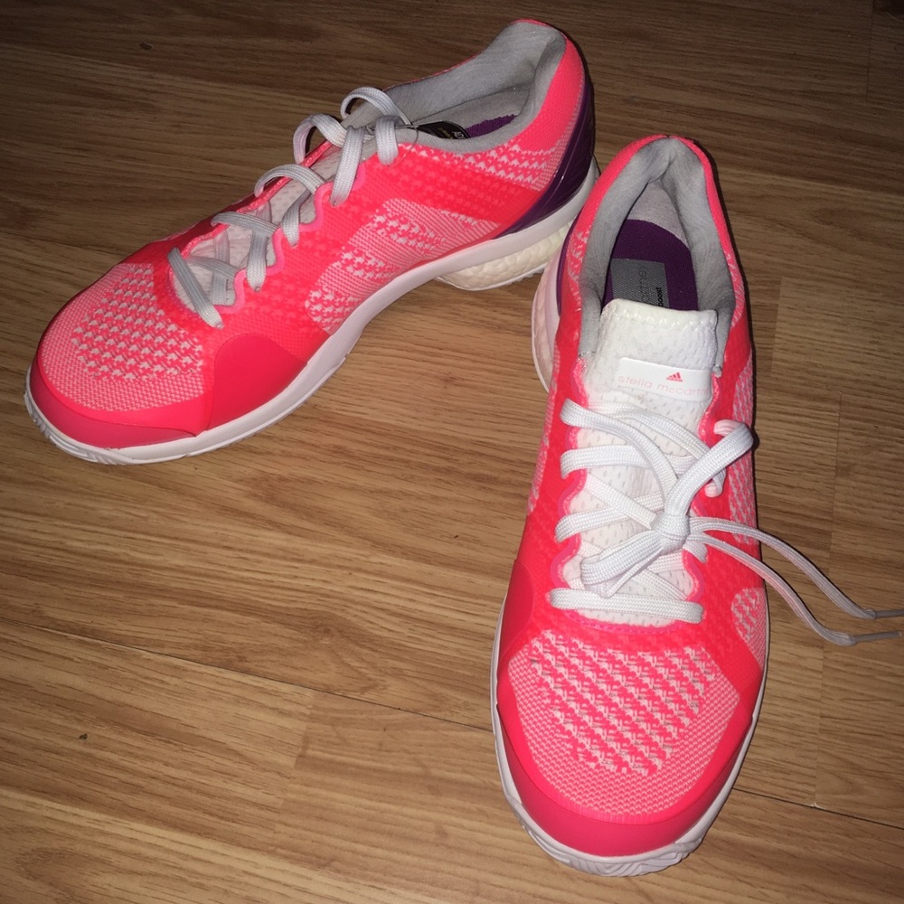 NWT Adidas Stella McCartney Barricade Tennis Shoes - Picture 2 of 13